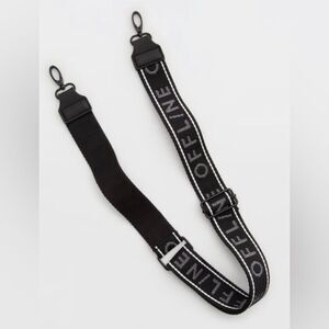 OFFLINE Makin’ Moves Black White Logo Wide Crossbody Bag Strap